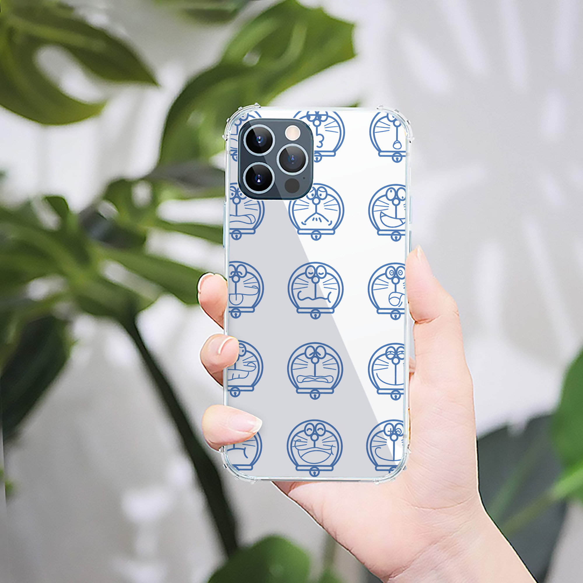 （画像用） ドラえもん Doraemon 【iPhone 12シリーズ対応】透明スマホケース（クリアソフトケース）